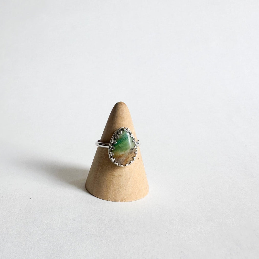 Petrified Opal Wood Ring | Size 7.5
