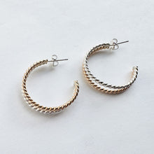 Load image into Gallery viewer, Mixed Metal Marisa Hoops