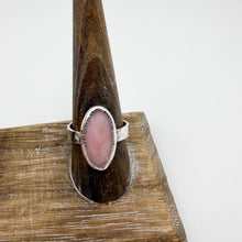 Load image into Gallery viewer, Pink Opal Hammered Ring | Size 9