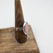 Load image into Gallery viewer, Pink Opal Hammered Ring | Size 9