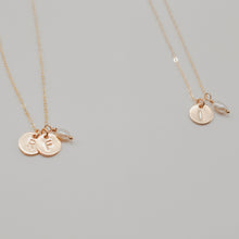 Load image into Gallery viewer, Initial Letter Pendant Stamped Necklace CHARM ONLY