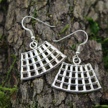 Load image into Gallery viewer, Sterling Silver Pyramid Earrings
