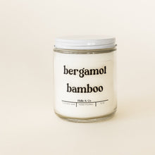 Load image into Gallery viewer, bergamot bamboo candles coco soy