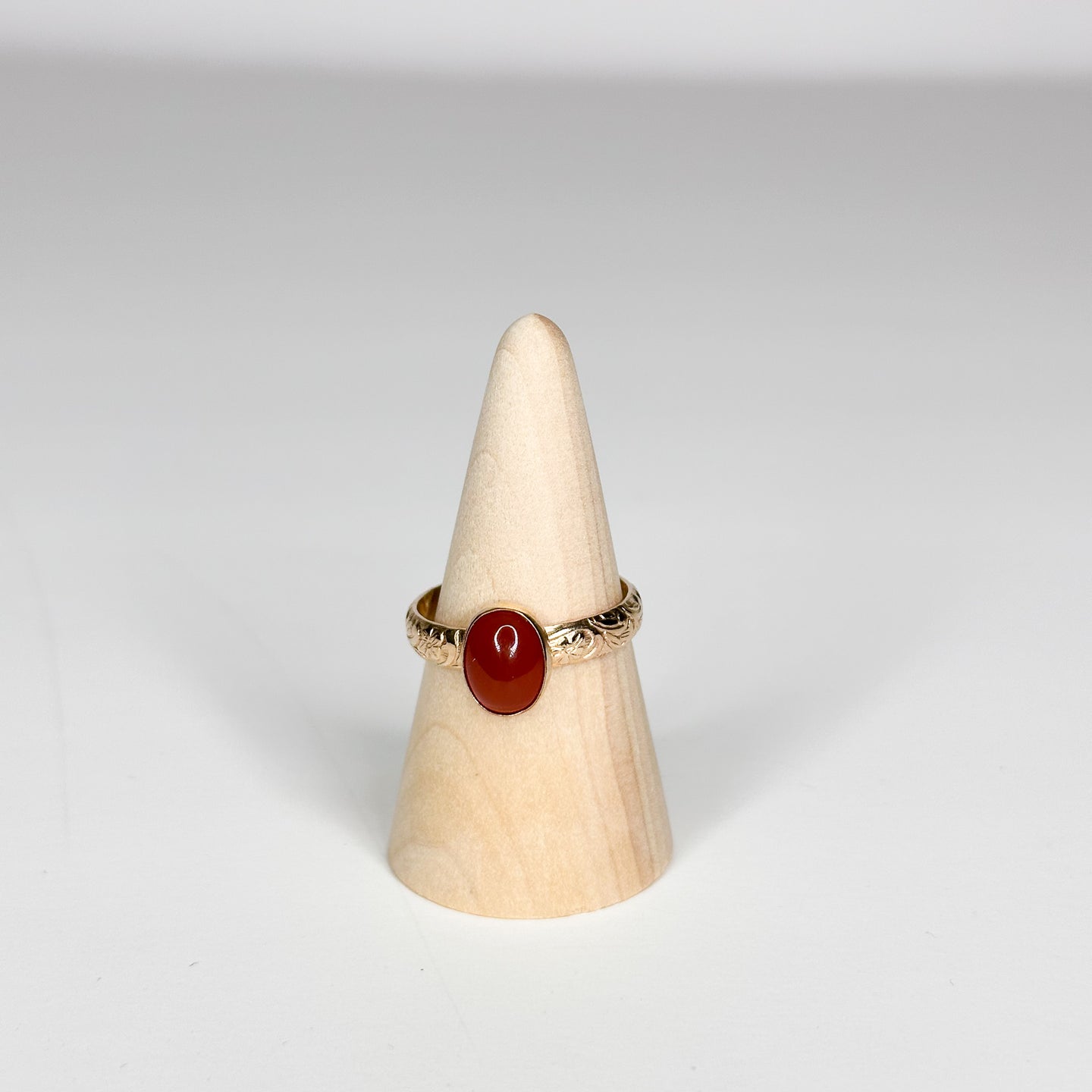 Carnelian Flora 14K Gold-Filled | Size 10.5