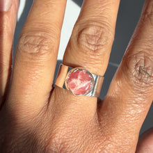 Load image into Gallery viewer, Rhodocrosite Bold Cigar Sterling Silver Ring |  Size 8.5
