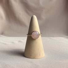 Load image into Gallery viewer, Rose Quartz 14K Gold Filled Ring Size 8.5
