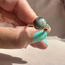 Load image into Gallery viewer, Green Jasper Textured Ring | Size 6.5
