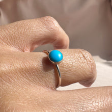 Load image into Gallery viewer, Blue Howlite Sterling Silver Ring Size 6
