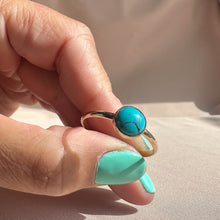Load image into Gallery viewer, Turquoise 14K Gold Filled Ring Size 12
