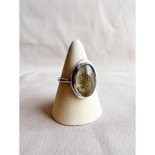 Load image into Gallery viewer, Rutilated Quartz Sterling Silver Ring Size 9- Ready to Ship
