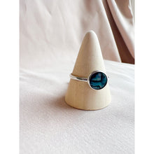 Load image into Gallery viewer, Sterling Silver Paua Shell Ring Size 12.5 - Ready to Ship
