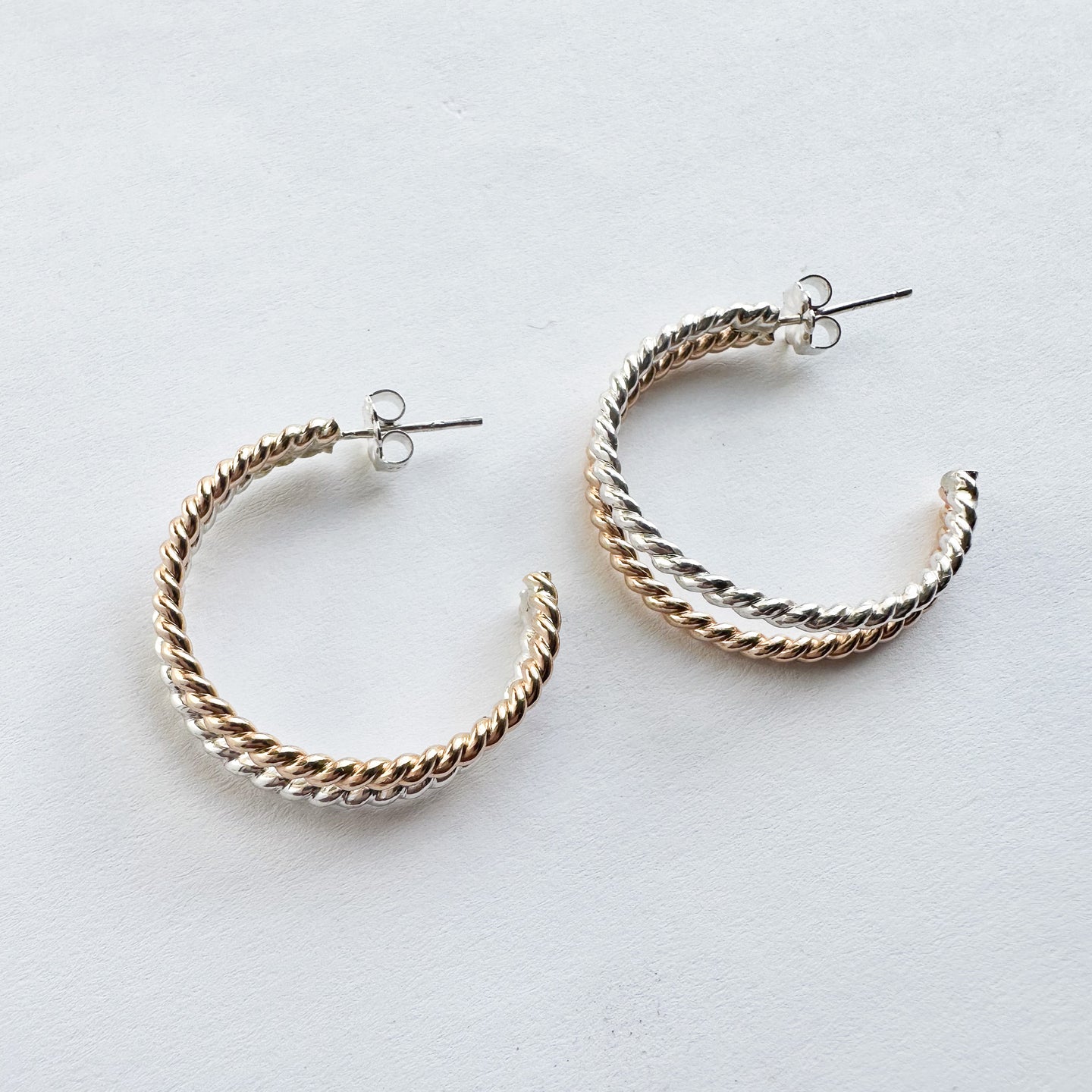 Mixed Metal Marisa Hoops