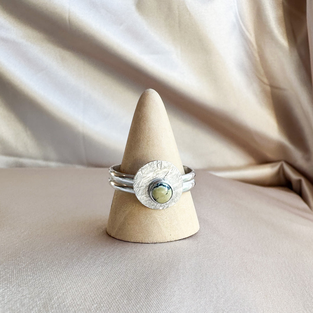 Sonoran Gold Turquoise Ring | Size 12.5