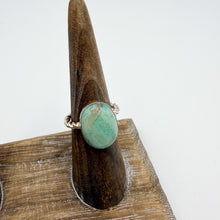 Load image into Gallery viewer, Amazonite Bold Twisted Mixed Metal Ring | Size 6
