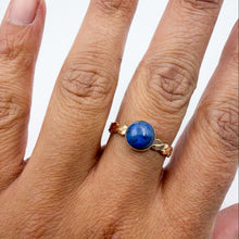 Load image into Gallery viewer, Denim Lapis Samantha Twisted Ring | Size 9
