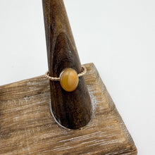 Load image into Gallery viewer, Yellow Opal Twisted Ring | Size 7.5
