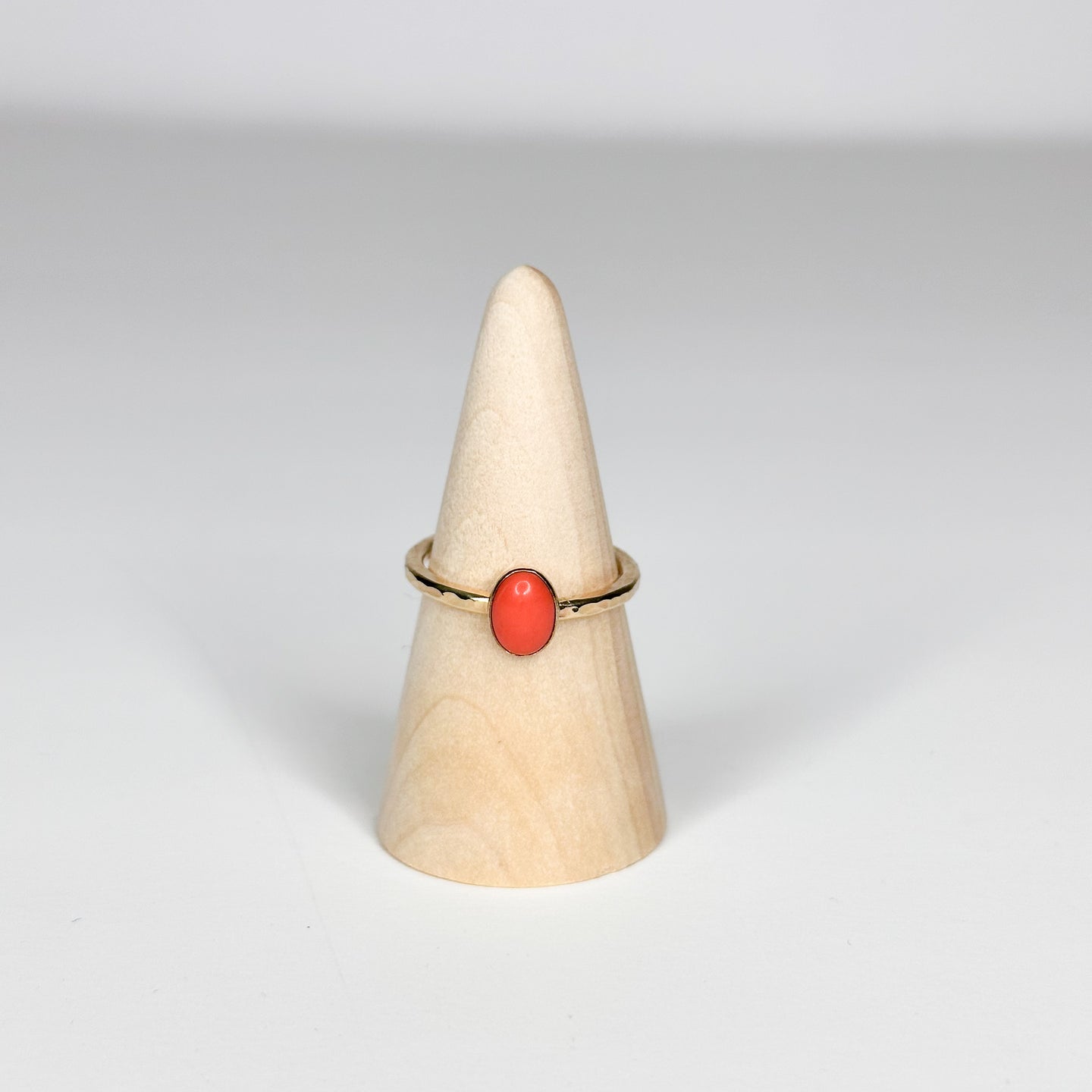 Salmon Coral 14K Gold-Filled-Size 8