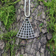 Load image into Gallery viewer, Sterling Silver Patina Pyramid Necklace
