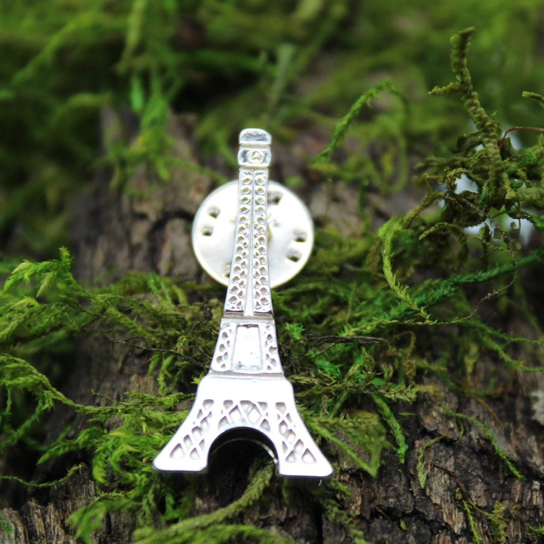 Sterling Silver Eiffel Tower Brooch