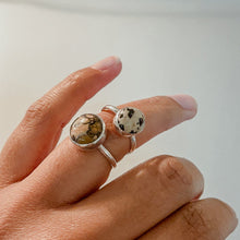 Load image into Gallery viewer, Dalmatian Jasper Ring Sterling Silver Size 6- Ready to Ship
