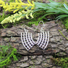 Load image into Gallery viewer, Sterling Silver Rounded Rectangle Earrings

