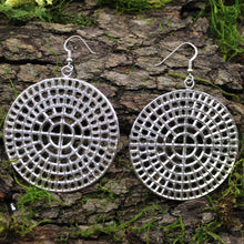 Load image into Gallery viewer, Sterling Silver Circle Earrings - Extra Large
