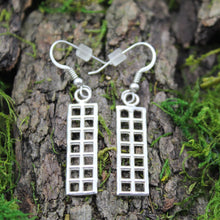 Load image into Gallery viewer, Sterling Silver Rectangle Earrings
