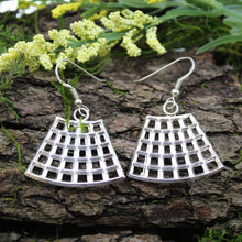 Load image into Gallery viewer, Sterling Silver Pyramid Earrings
