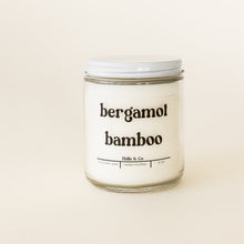 Load image into Gallery viewer, bergamot bamboo candles coco soy
