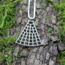 Load image into Gallery viewer, Sterling Silver Patina Pyramid Necklace
