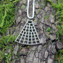 Load image into Gallery viewer, Sterling Silver Patina Pyramid Necklace
