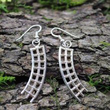Load image into Gallery viewer, Sterling Silver Trellis Earrings
