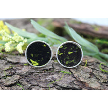 Load image into Gallery viewer, Sterling Silver and Acrylic Cuff Links
