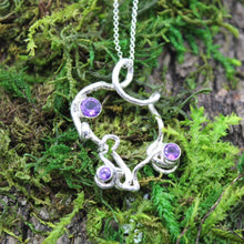 Load image into Gallery viewer, Sterling Silver Amethyst Branch Pendant Necklace
