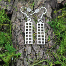 Load image into Gallery viewer, Sterling Silver Rectangle Earrings
