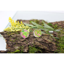 Load image into Gallery viewer, Sterling Silver and Acrylic Cuff Links
