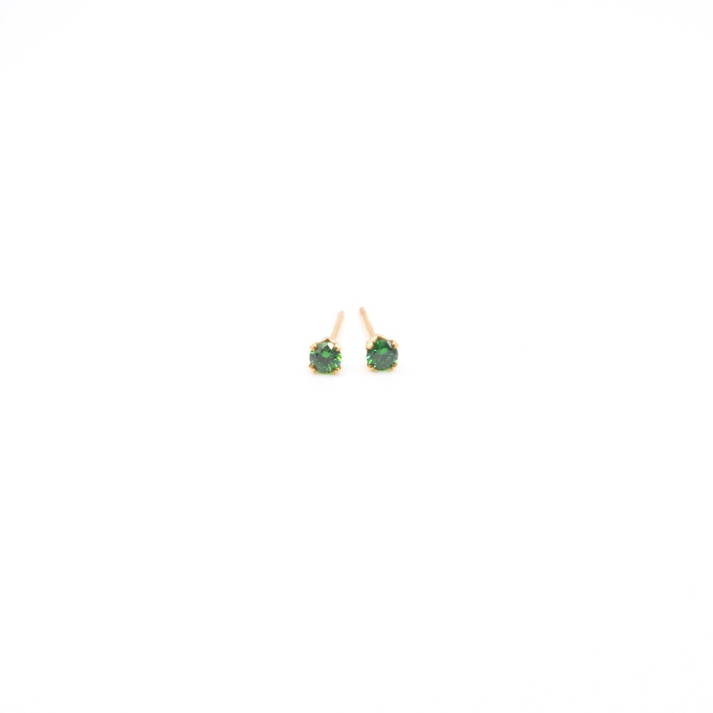 Birthstone 14K Gold Filled CZ Studs