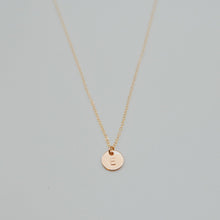 Load image into Gallery viewer, Initial Letter Pendant Stamped Necklace
