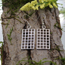 Load image into Gallery viewer, Sterling Silver Rectangle Earrings
