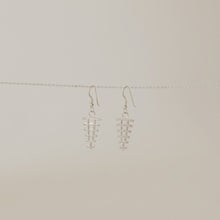 Load image into Gallery viewer, Fish Bone Sterling Silver Earrings
