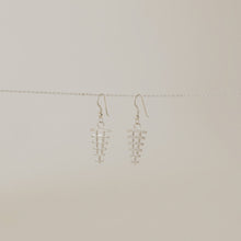 Load image into Gallery viewer, Fish Bone Sterling Silver Earrings
