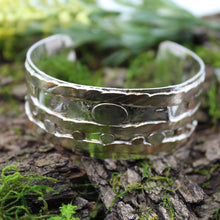 Load image into Gallery viewer, Sterling Silver Mixed Metal Cuff Bracelet
