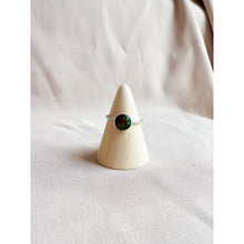 Load image into Gallery viewer, Kyocera Black Opal Twisted Sterling Silver Ring Size 6.5 - Ready To Ship
