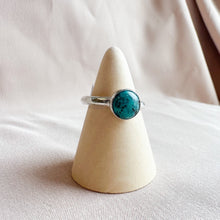 Load image into Gallery viewer, Turquoise Sterling Silver Ring Size 7- Ready To Ship
