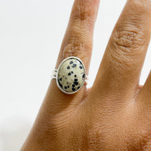 Load image into Gallery viewer, Dalmatian Jasper Sterling Silver Ring Size 6.5- Ready To Ship
