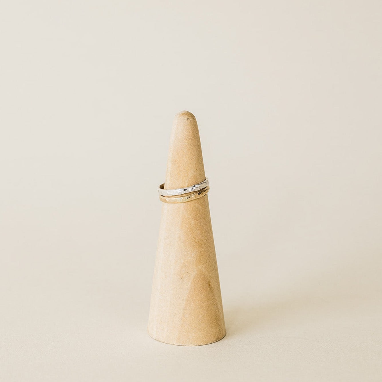 Hammered Band Stacker Ring